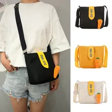 MUQGEW женские сумки-мессенджеры милый Одноцветный холщовый наплечный мешок морковь дикая сумка через плечо на молнии Bolsas De Mujer клатч