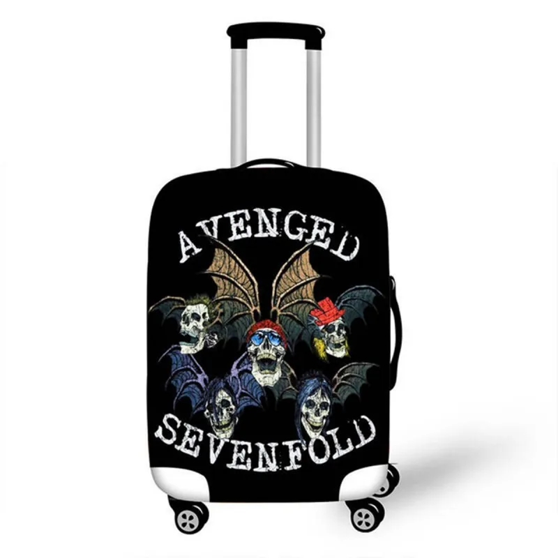 Skull Suitcase Cover Protector For 18-32 Inch Trolley Case Elastic Thick Travel Dust Cover Baggage Luggage Protective Cover