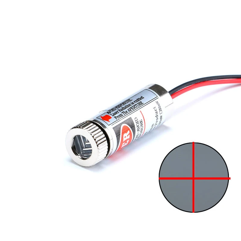 Laser Module 650nm 5mW Red Point / Line / Cross Laser Module Head Glass Lens Focusable Focus Adjustable Laser Diode Head Industrial Class