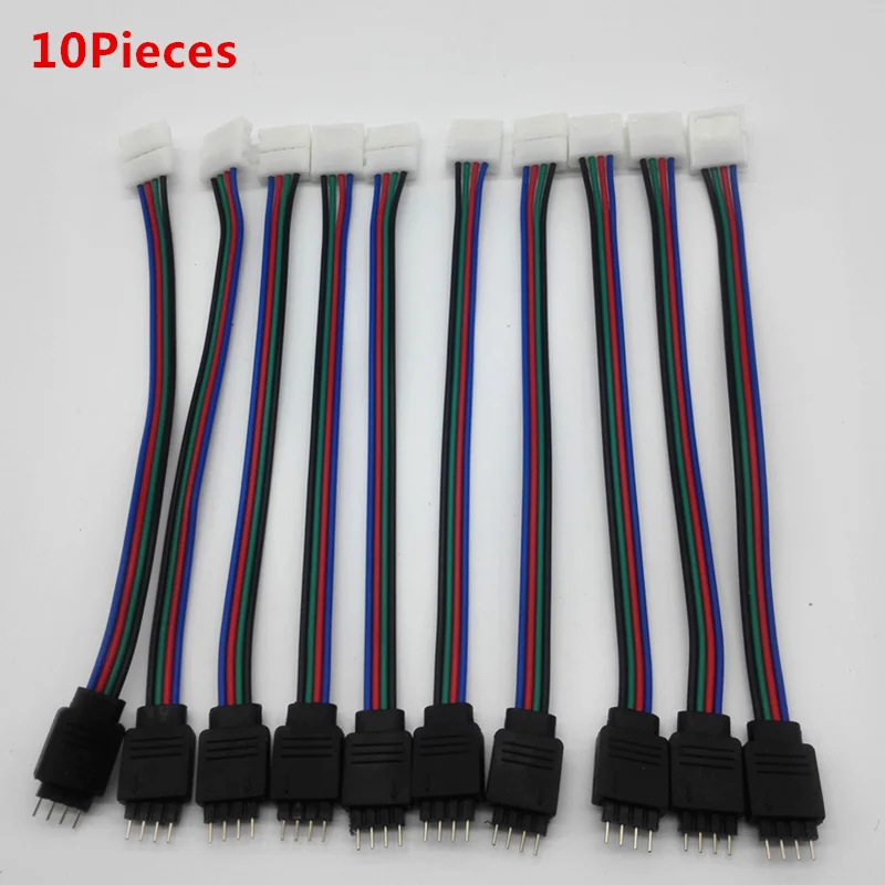 10 шт. Светодиодная лента RGB провод кабель бесsolderless PCB плата с гнездовым