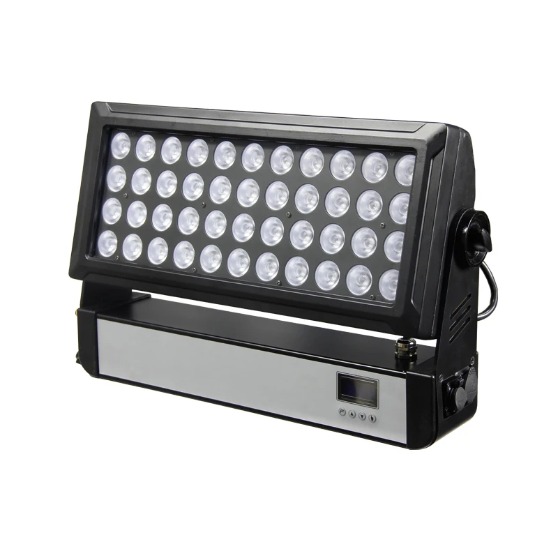 Free Shipping 44*10W LED ACED RGBW 4 in 1 Wash Stage Effect Light For DJ Disco DMX Wireless Sweden Beam Flood Seetronic Ports