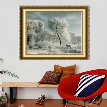 

Free Shipping NEW DIY 3D Diamond Painting White Snow World Horse Hand Embroidery Cross Stitch Novelty Creative Gift Cheap