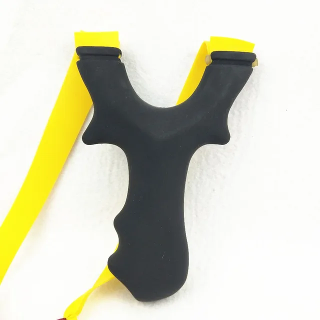 US $2.60 Powerful Sling Shot High Quality Resin Slingshot Black Resin Bow Camouflage Bow Rubber Bands For Hu