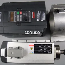 CNC Комплект шпинделя ER11 Air cooling 1.5KW шпинделя t+ 1 шт. 1.5kw Инвертор+ поддержка шпинделя