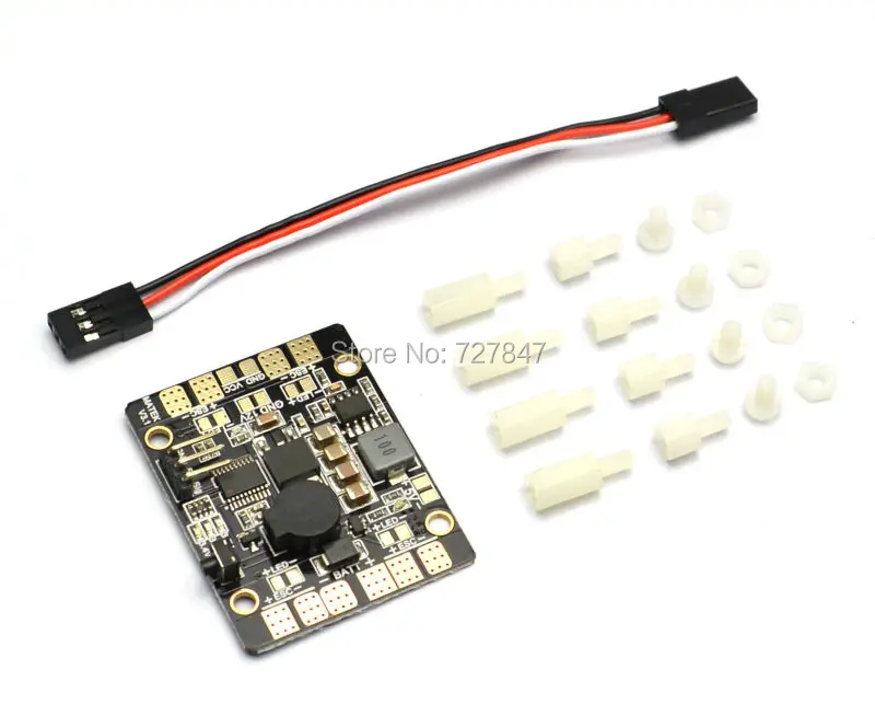 Матек PDB LED Мощность HUB 5 in1 V3 Питание доска + BEC В 12 низкая Напряжение сигнализации