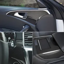 Anti Scratch 5D блестящий черный гибкий прочный авто Стикеры лист фильм наклейка для автомобиля тела интерьера авто Стайлинг