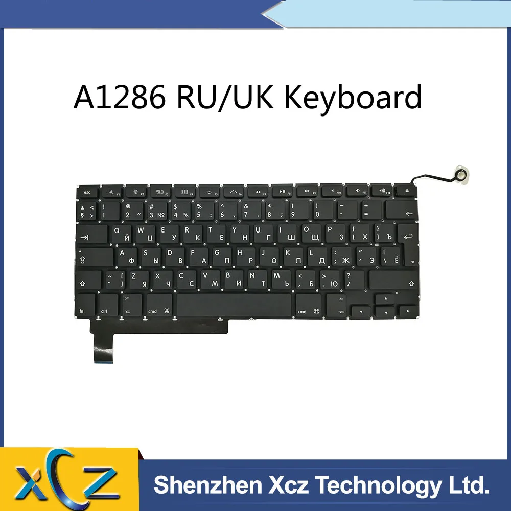 Замена новой русской клавиатуры для Macbook Pro 15 ''A1286 RU/UK EU раскладка 2009 2010 2011 2012
