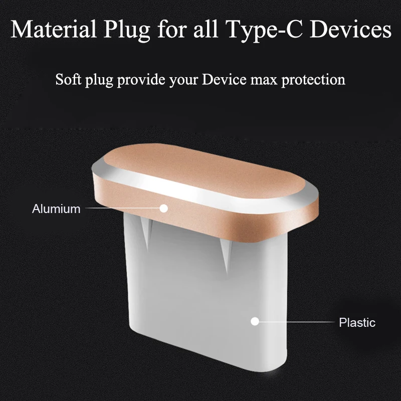 8 dust plug type c