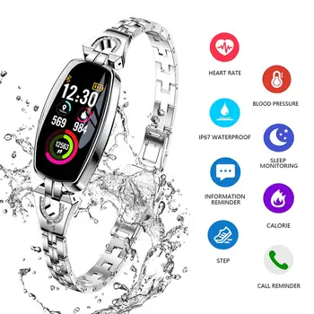 

Android Smart Watch Women Fashion Heart Rate Sleep Monitoring Sport Smart Wristbands IP67 For Android/IOS Clock Smart Watches