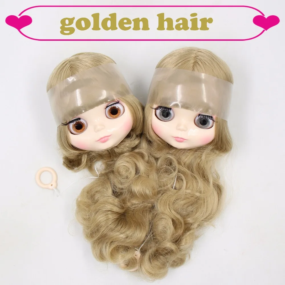 

Factory blyth head only, without body, short/long golden hair BL3227 with/without eyechips