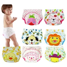 3 слоя мультфильм Детские тренировочные брюки непромокаемые подгузники брюки горшок трусики для малышей новорожденное Нижнее белье Многоразовые тренировочные брюки