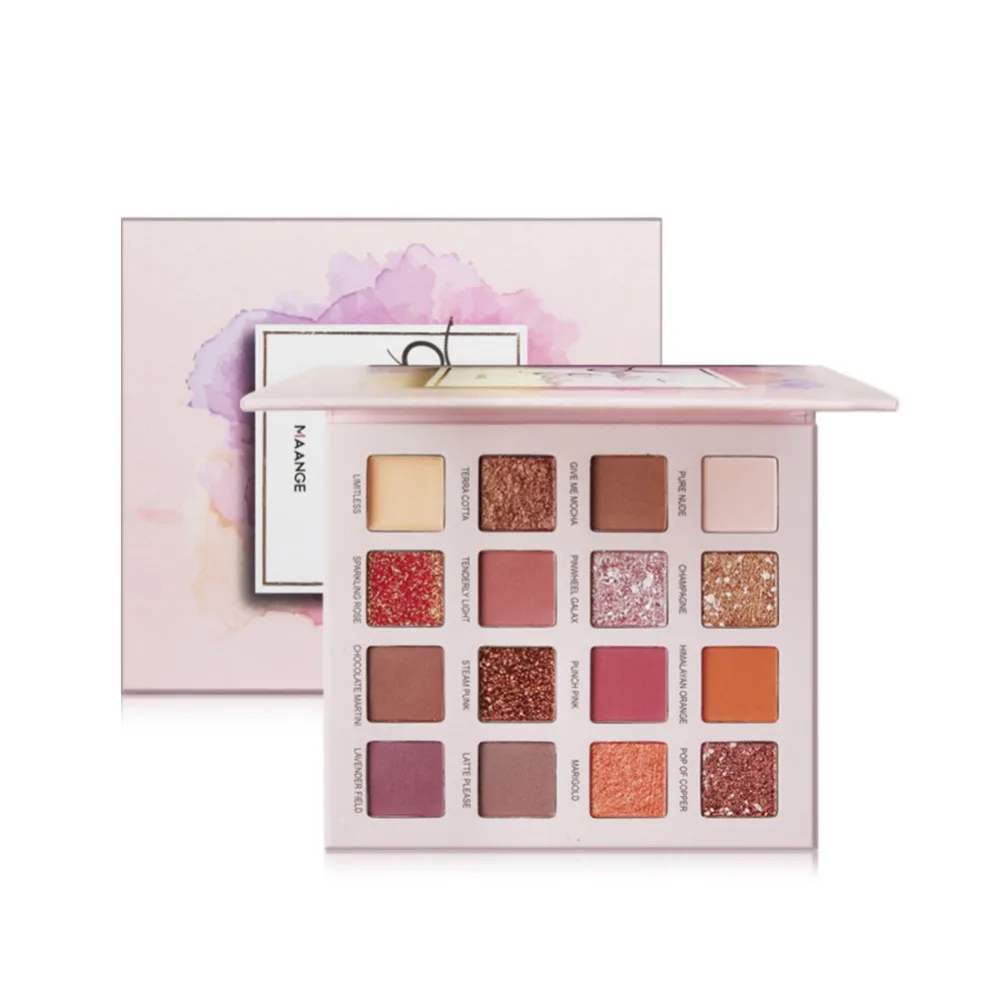 

16-Color Matte Shimmer Eye Shadow Waterproof Smudge-Proof Lasting Eyeshadow Powder