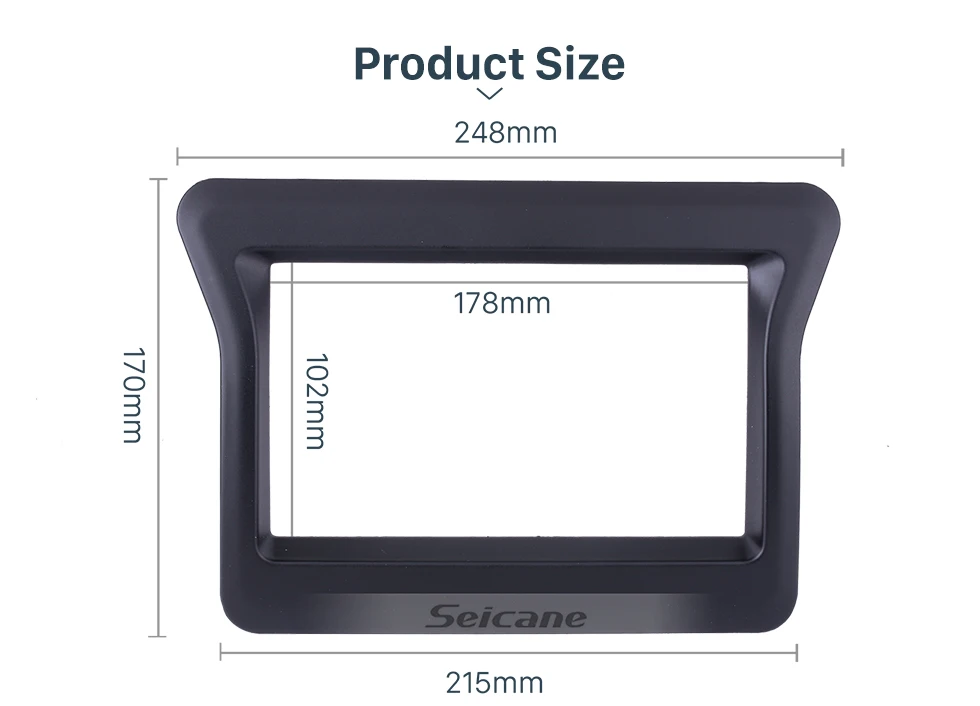 Seicane 173*98 мм 2Din фасции установочный комплект крышка отделка автомобиля Радио Рамка для 2010 Nissan N400/Opel Movano/Renault Master III
