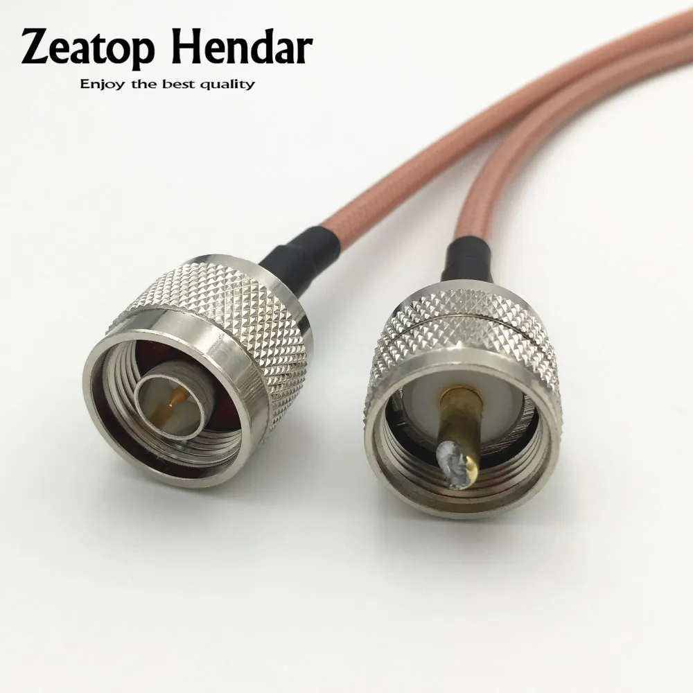 

1Pcs RG142 Cable PL259 UHF Male Plug to N Male Jack RF Crimp Coax Pigtail Switch WIFI Antenna Connector 20CM 30CM 50CM 1M 2M 3M