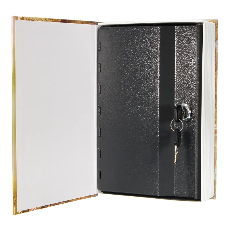 Mini Safe Box Book Money Hidden Secret Security Safe Lock Cash Money Coin Storage Jewellery key Locker For Kid Gift