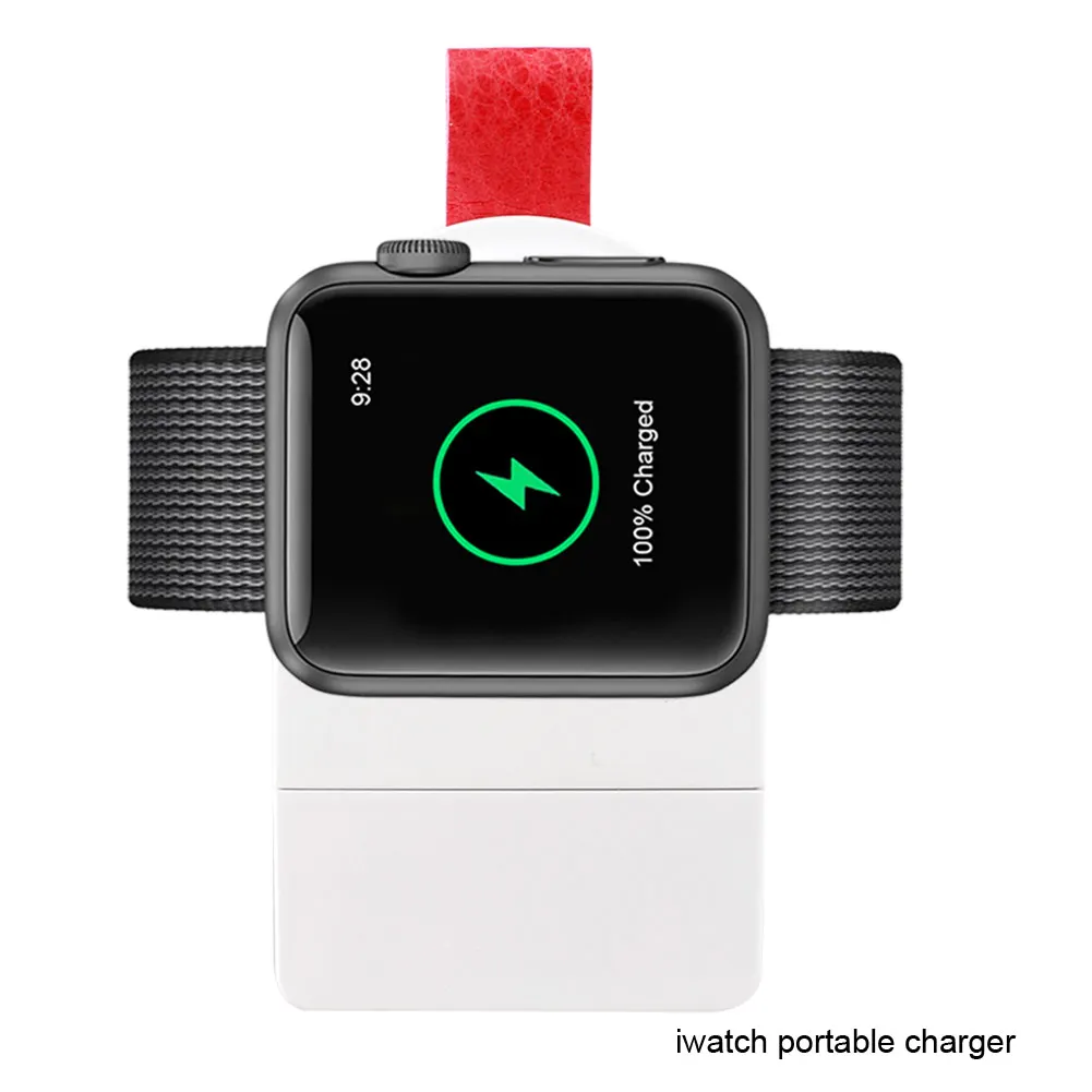 Портативный Беспроводное зарядное мини-устройство для IWatch 1 2 3 4 док-станция адаптер, быстрая зарядка зарядное устройство Беспроводное