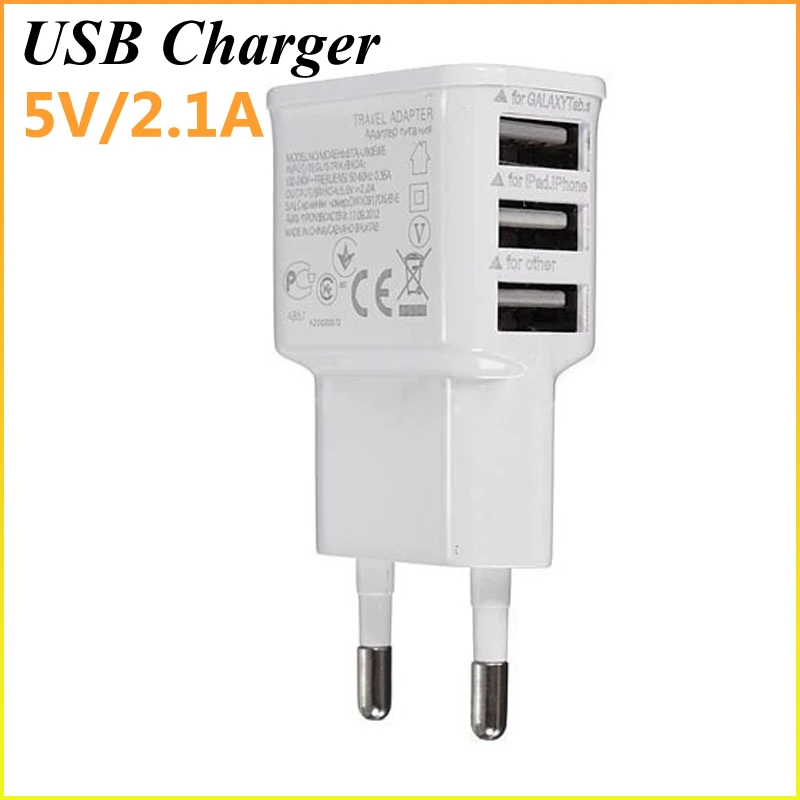 5 V 2.1A 3 Порты Универсальное зарядное USB устройство с зарядка настеная ac адаптер для Samsung Galaxy S5 S4 S3 S2 Note 4 для Apple Iphone