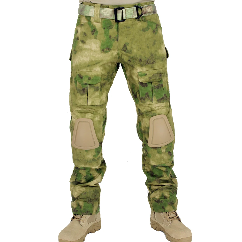 Военная Униформа тактический бой Брюки для девочек с наколенниками Airsoft Пейнтбол