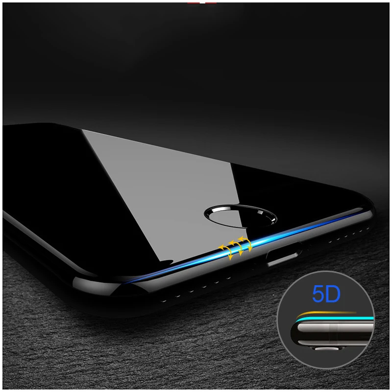 3D Полноразмерное закаленное стекло для iPhone X 11 6 S XR MAX Защитная пленка экрана 4D