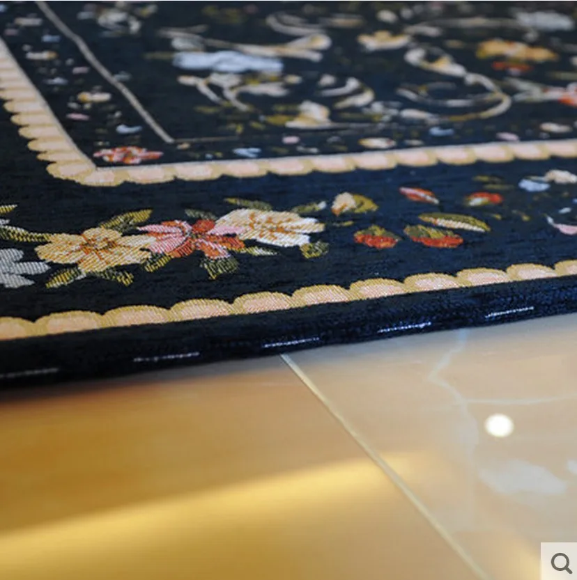 Fashion Carpet Bed Aside Mat Stair Strode Pad Blue Rustic Entranceway Mats Persian Anti-slip Floor Carpet Flower Decor Fabric Fashion Carpet Bed Aside Mat Stair Strode Pad Blue Rustic Entranceway Mats Persian Anti-slip Floor Carpet Flower Decor Fabric