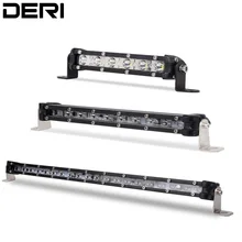7 polegada 18 W 9 inch 10 W 17 inch 20 W Magro Única Linha Reta do Ponto feixe Levou Trabalho Barra de Luz Para Jeep Toyota Lada Niva Off-Road 12 V 24 V
