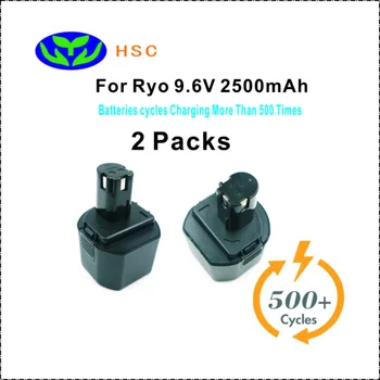

2PCS 2.5Ah rechargeable battery Ryo9.6A 9.6V Replacement for Ryobi B-9620F2 B-967F1 B-963F2 1400669