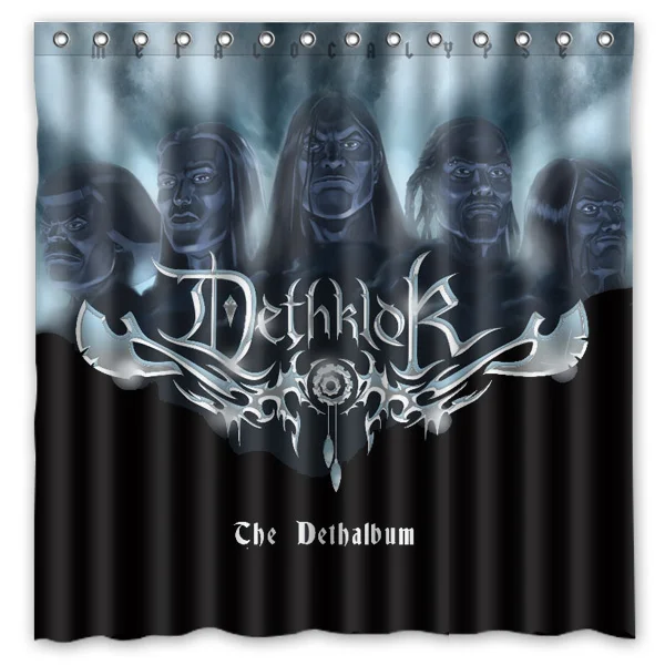 Товары для ванной Dethklok Печатный полиэстер ткань занавески душа