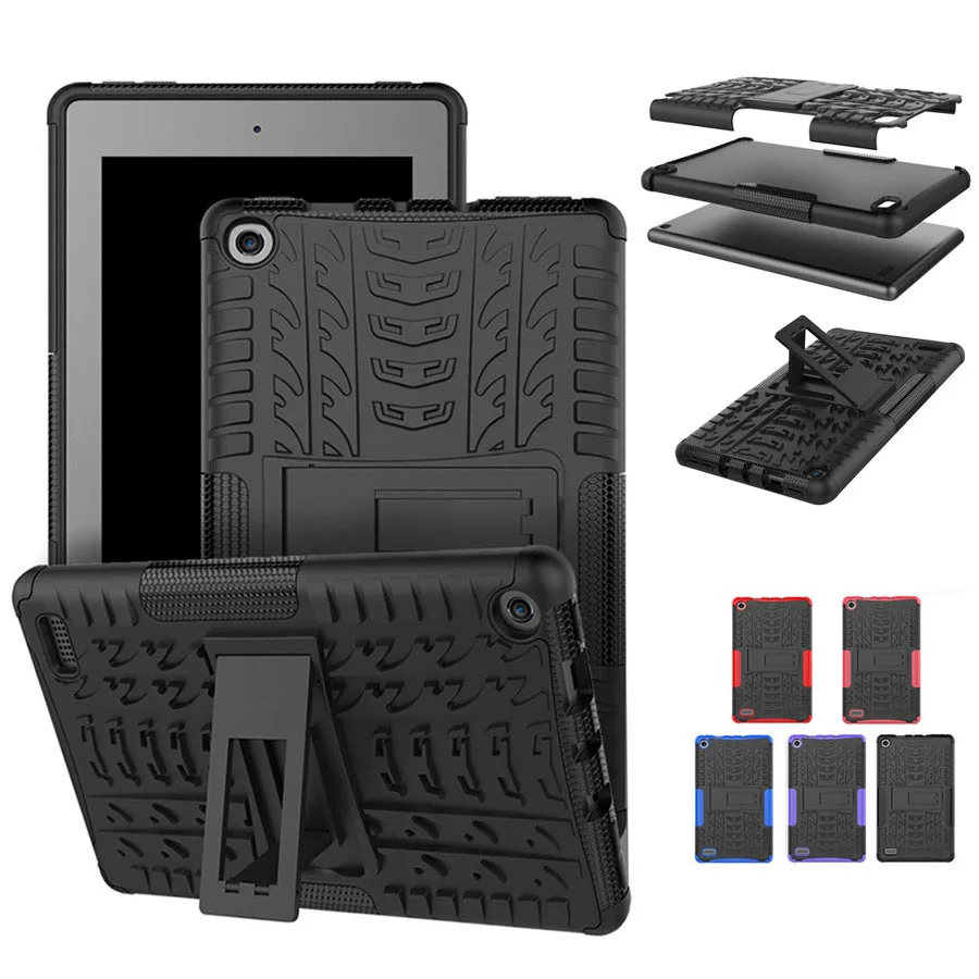 Shockproof Case For Amazon Kindle Fire 7 2017 Release 7 inch 2 in 1