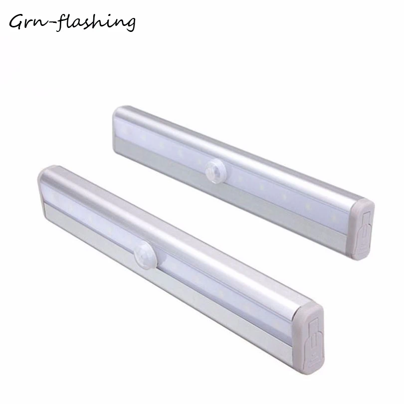  10 LED Battery Powered Night Light PIR Infrared Wireless Motion Sensor lamp home Closet Lights For  - 32889210092