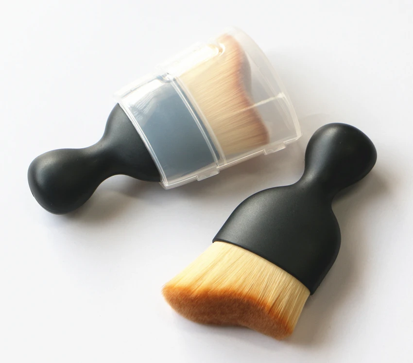 3D кисти для макияжа 1 шт. contour Pro Кабуки контурная кисть для растушевки пудры тональный крем, макияж для лица, бронзер, набор кистей для макияжа с крышкой