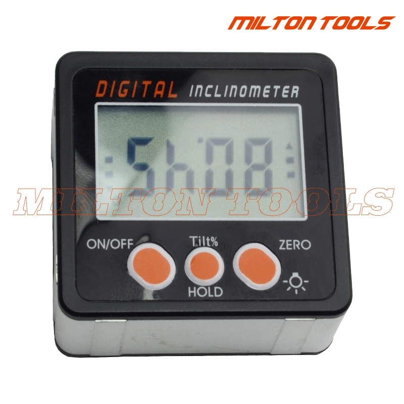 IP54 Water proof inclinometer With Back light Angle Bevel Box