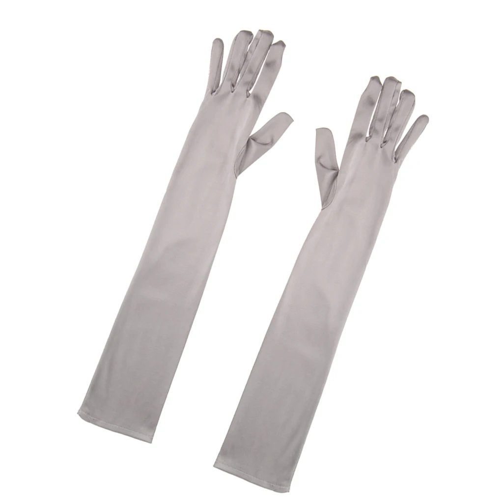 Fashion Stretch Long Finger Gloves Wedding Bridal Opera Party Prom Fancy Corset Evening Dress stretchy comfortable Gloves