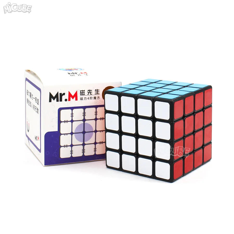 Shengshou Mr. M Магнитный куб 4x4 скоростной куб магический 4x4x4 Магнитный позиционирование Mrm 4 Cubo Magico 4*4 Магнитный куб черный игровой пазл