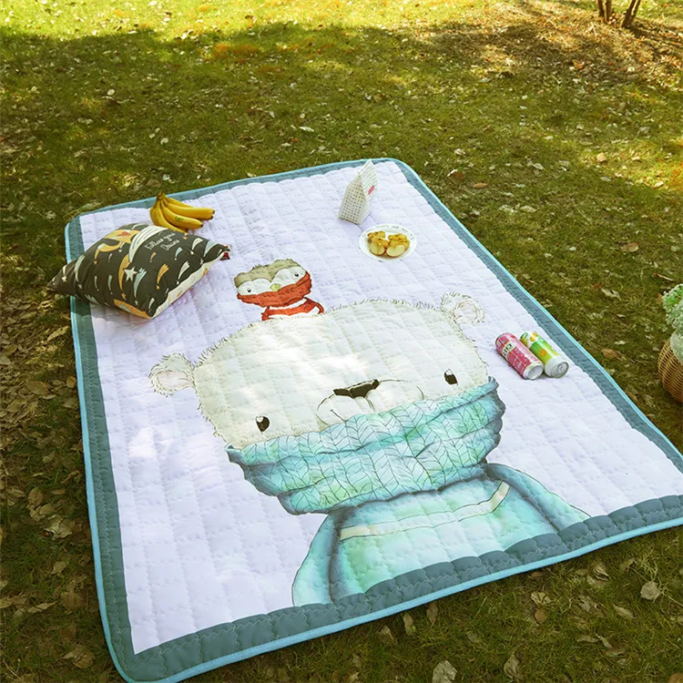 Водонепроницаемый открытый кемпинга напольный ковров большой Размеры ребенка играть мат дети ползают Одеяло моющиеся Дети Сканирование мат ковров