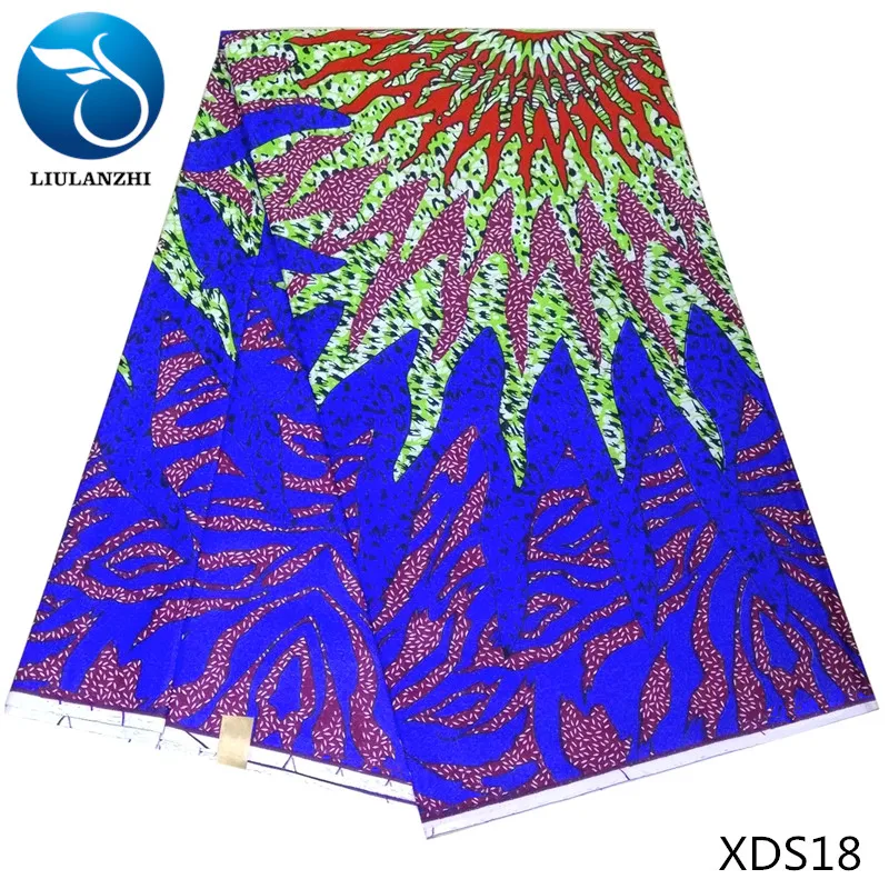 LIULANZHI хлопок восковая ткань с принтом Свадебный Африканский воск ткань для платья XDS