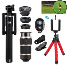 Newest 8X Telephoto Zoom Lenses Mobile Telescopic lens Fisheye Wide Angle Macro Lentes Telescope For iPhone 8 7 6 5 s Smartphone