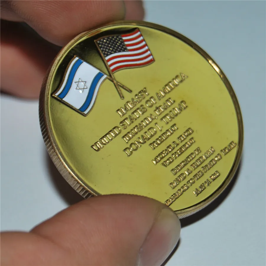 Ebay Горячая, США Embassy Jerusalem Israel Challenge МОНЕТА-выделенная мая 14