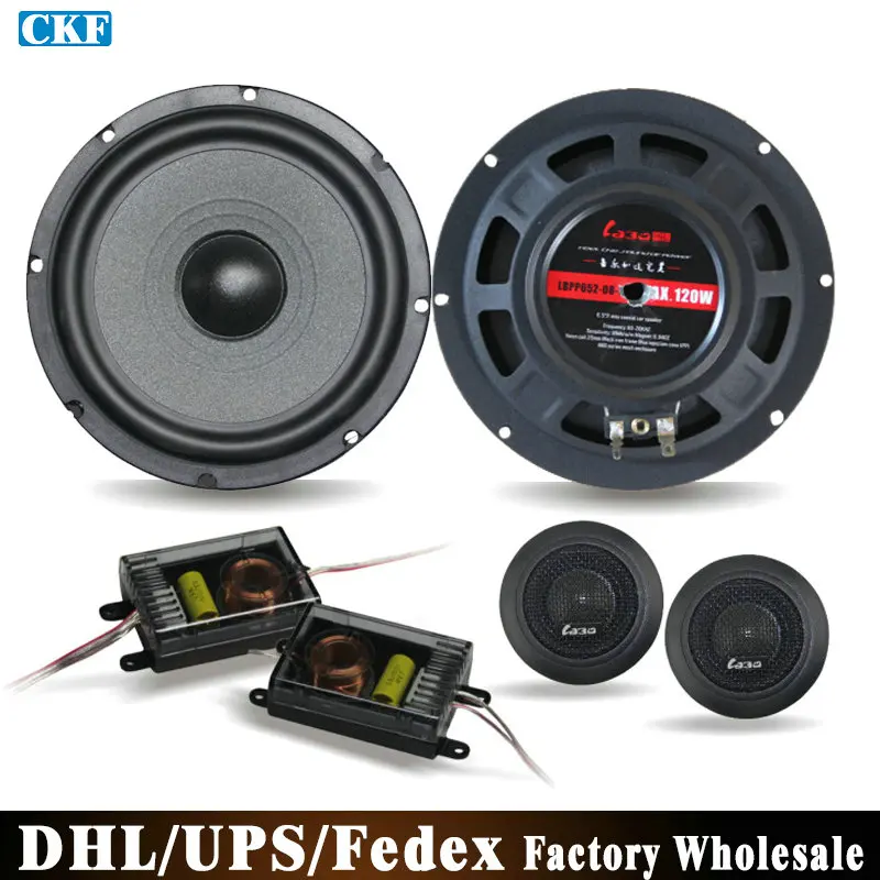 Free DHL Fedex 6Sets 6.5 Inch Car Speaker Package Car Speaker Car Audio
