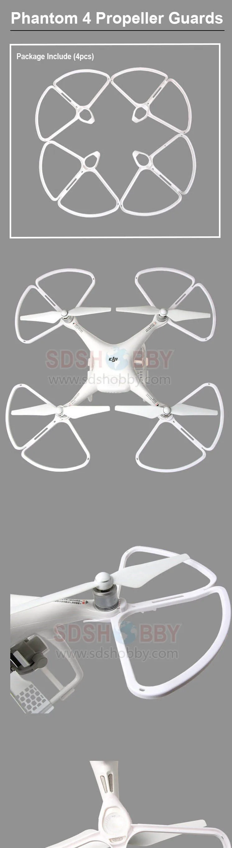 4pcs Quick Release Propeller Guards Prop Protector For Multicopter DJI Phantom 4 Parts
