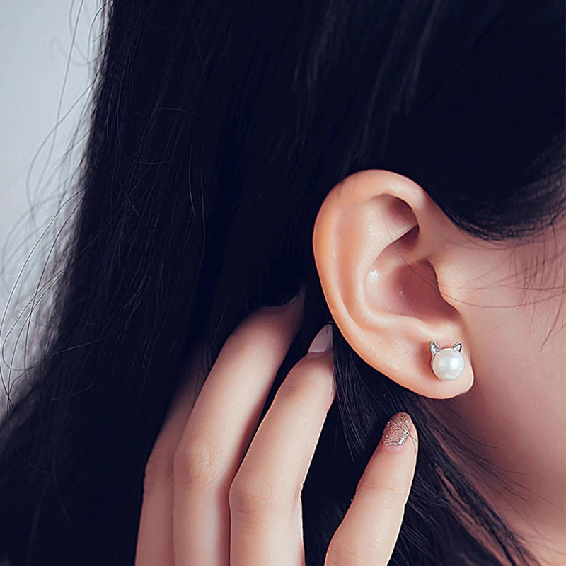 Женские серьги из серебра 925 пробы с натуральным жемчугом|Серьги-клипсы| |