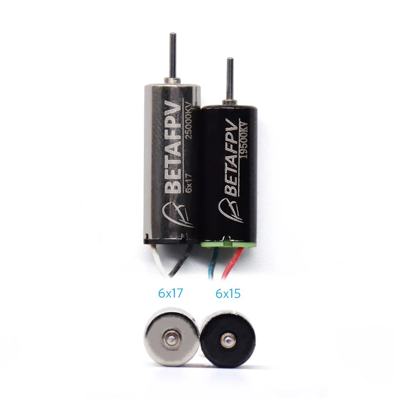 BETAFPV 4 шт. 6x17 мм Двигатель 25000KV ЩЕТОЧНЫЕ двигатели 2CW 2CCW для Micro FPV Tiny Whoop Beta65 лопасти