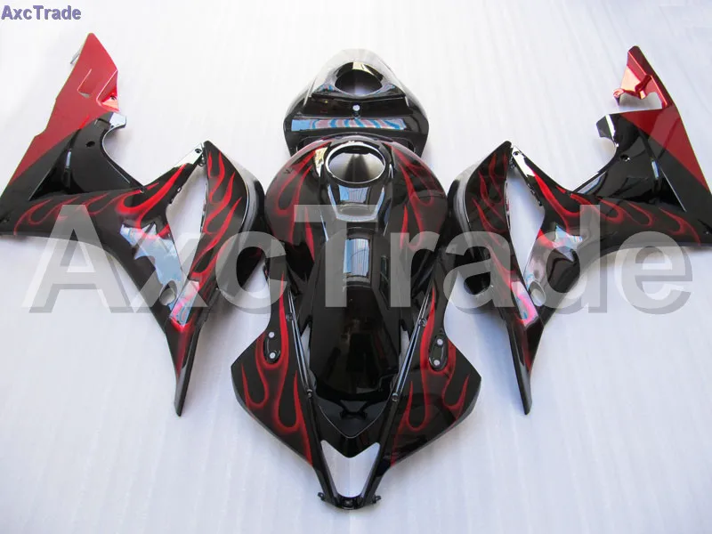 Мото мотоцикл обтекатель Комплект для Honda CBR600RR CBR600 ЦБ РФ 600 РР клавишу F5 2007 2008 ABS пластик обтекателя боди-Кит черный красный С103 Мото мотоцикл обтекатель Комплект для Honda CBR600RR CBR600 ЦБ РФ 600 РР клавишу F5 2007 2008 ABS пластик обтекателя боди-Кит черный красный С103