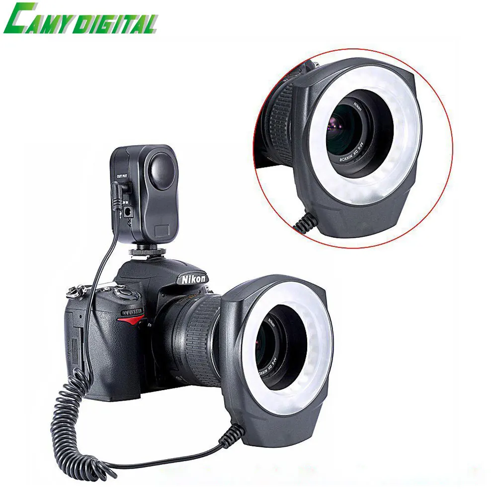 

Godox RING48 Marco Ring LED Light circular LED Lamp 48PCS Power Rate Semi Power/Full Power Color temperature 5600K-300K