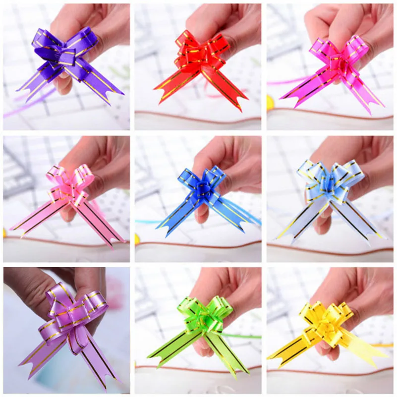 12mm plastic garland with gold edge-colors