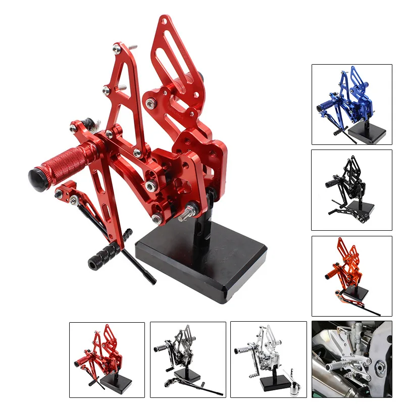 CNC Aluminum Motorcycle Rear Adjustable Rear Sets Set Footrests For