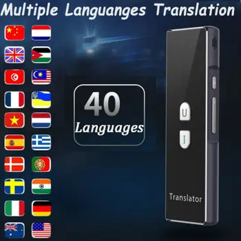 

T6 Smart Translator Bluetooth Pocket Multi Language Real-time Translator Device