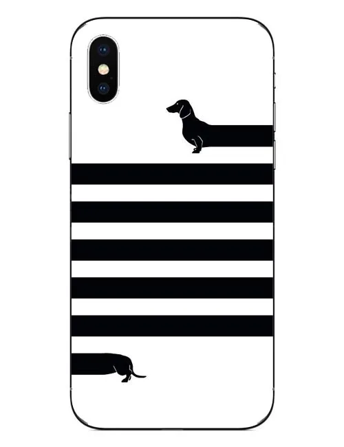 Длинная собака краткое жесткий чехол для телефона из поликарбоната iphone X 10 Крышка