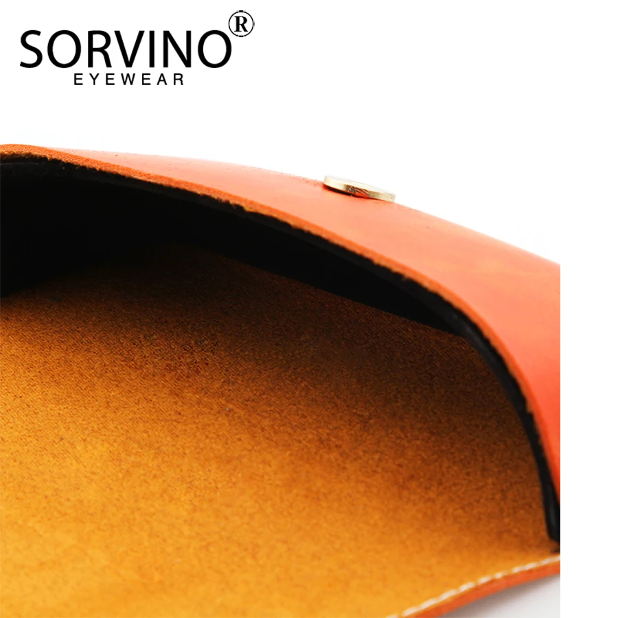 SORVINO Прочный чехол для профессиональных очков из искусственной кожи, Винтажные Солнцезащитные очки, держатель для хранения очков в ретро-стиле