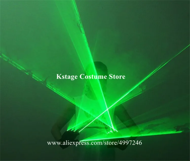 KS05 лазер для вечеринок лучи зеленые варежки dj носит красные лазерные перчатки робот для мужчин шоу проектор бар представление носит сценические костюмы led