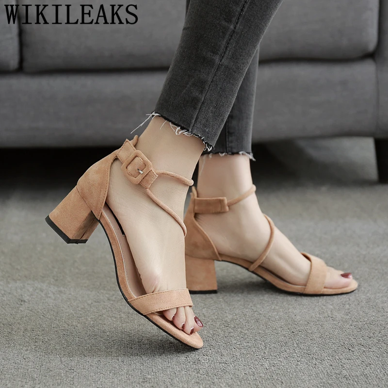 

open toe heels mary Jane shoes ladies sandals block heel shoes sandals high heels sexy sandals woman shoes luxury buty damskie